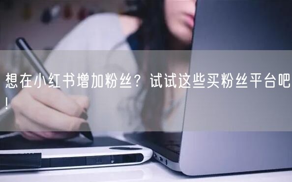 想在小红书增加粉丝？试试这些买粉丝平台吧!