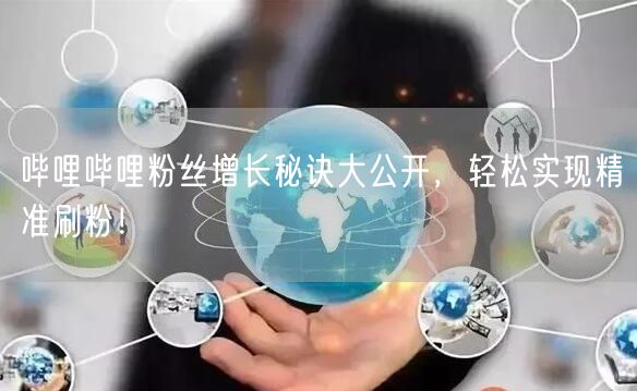 哔哩哔哩粉丝增长秘诀大公开，轻松实现精准刷粉！