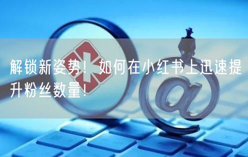 解锁新姿势！如何在小红书上迅速提升粉丝数量！