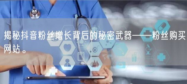 揭秘抖音粉丝增长背后的秘密武器——粉丝购买网站。